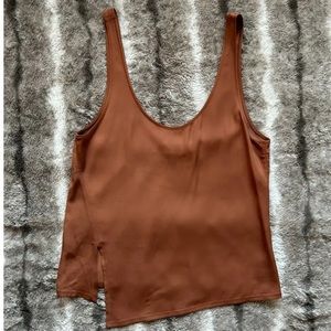 Theory IWG Slit Racer Tank Top